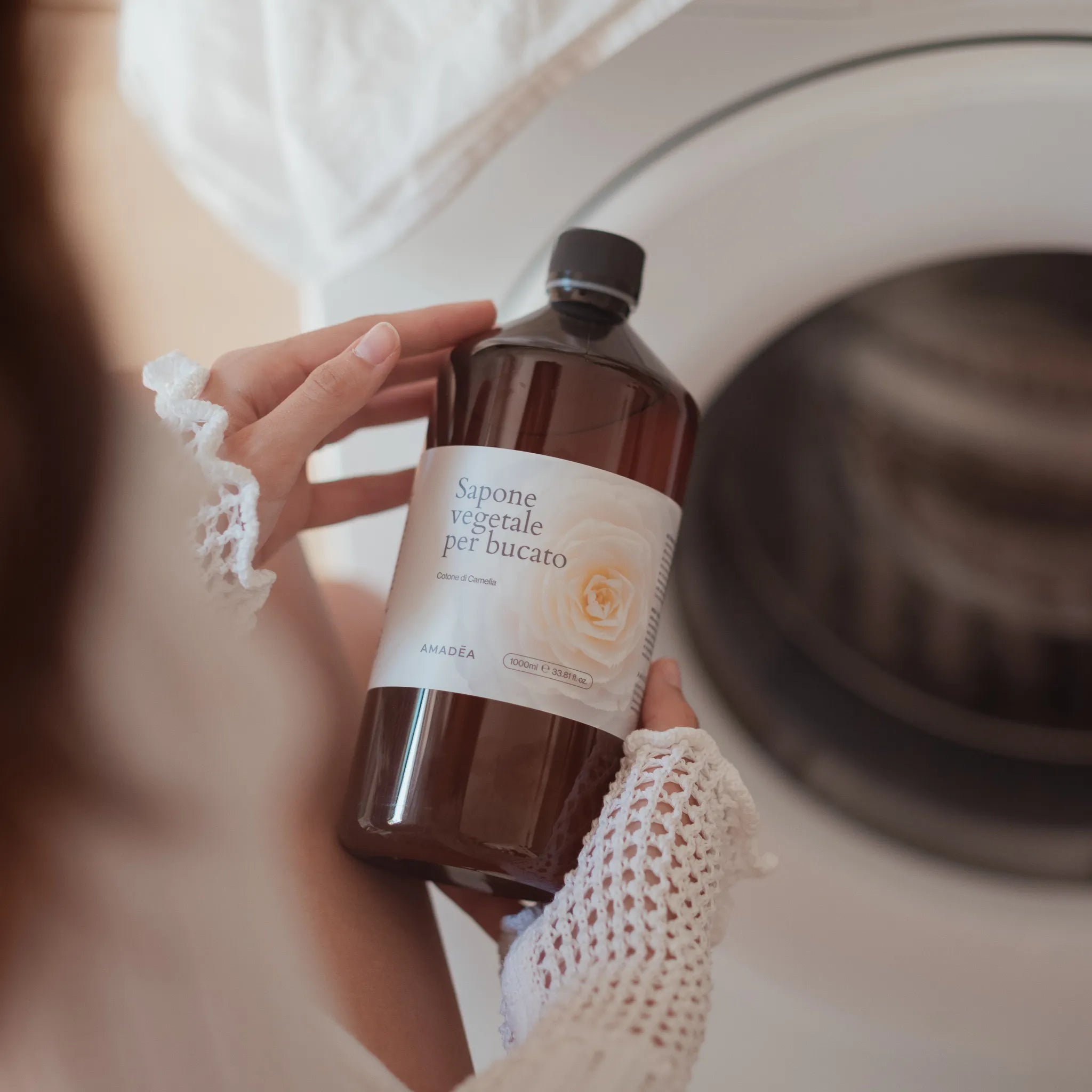 Sapone Vegetale per Bucato Cotone di Camelia con dosatore