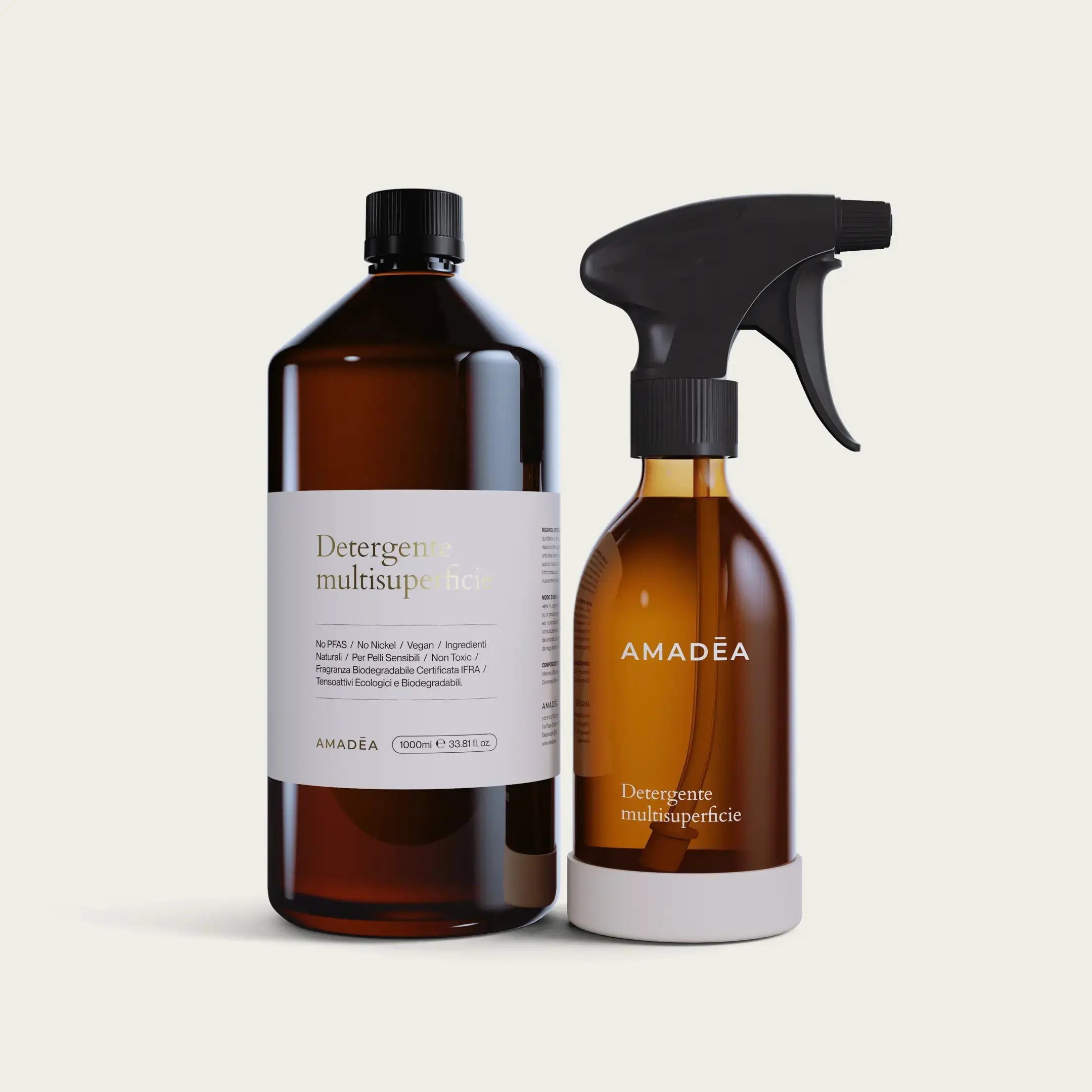 Kit Detergente multisuperficie "Classic" 300ml + 1 Litro AMADĒA HOME