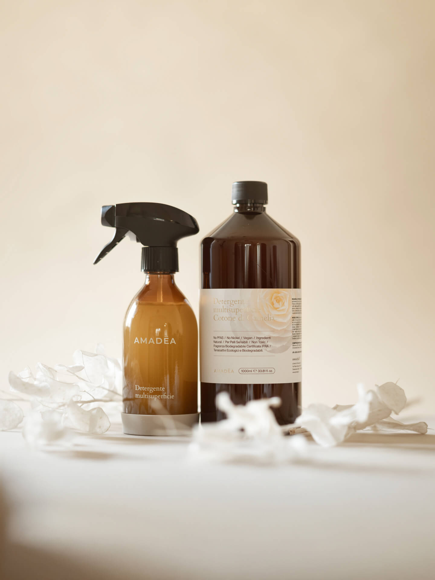 Kit Detergente multisuperficie "Cotone di Camelia" 300ml + 1 Litro