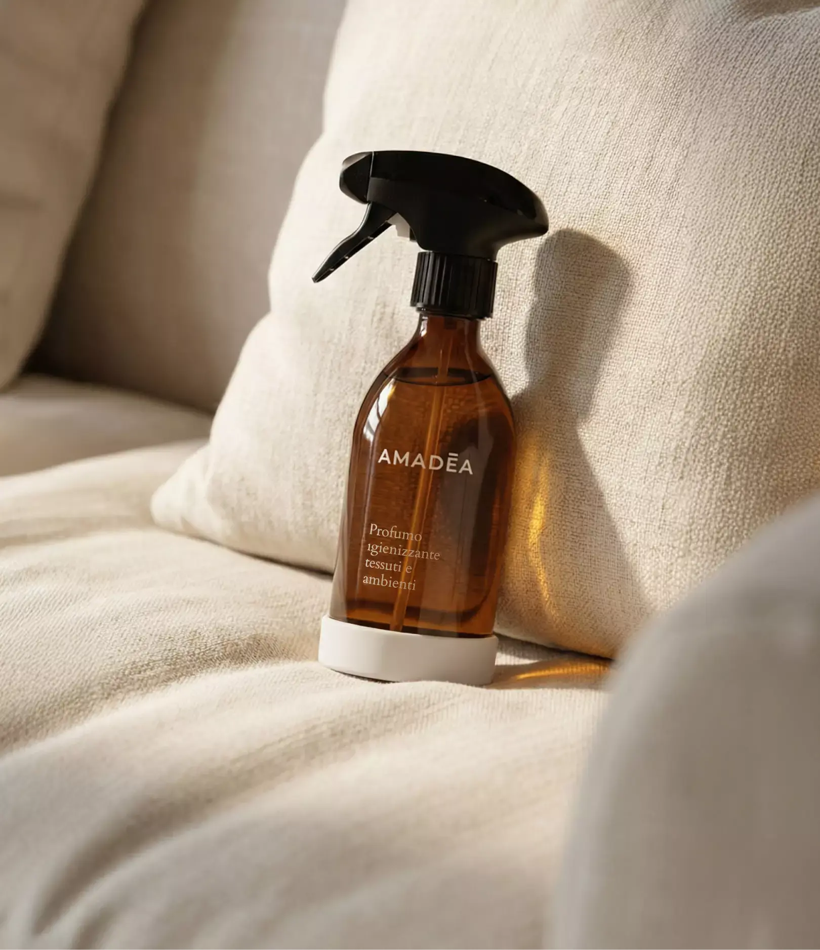 Profumo "Cotone di Camelia" igienizzante tessuti e ambienti 300ml AMADĒA HOME