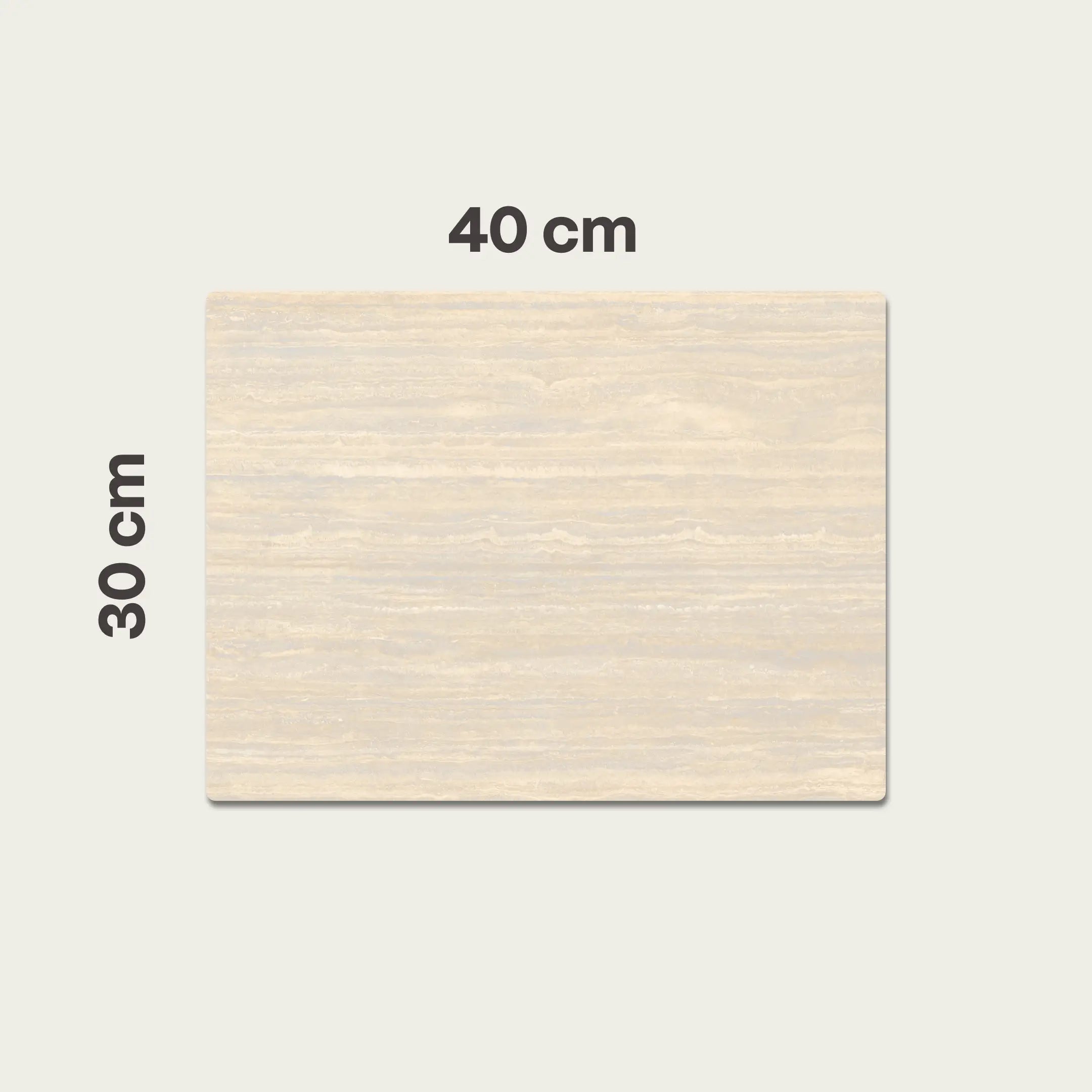 Tagliere Travertino Classico Satin - Opaco - 30x40cm