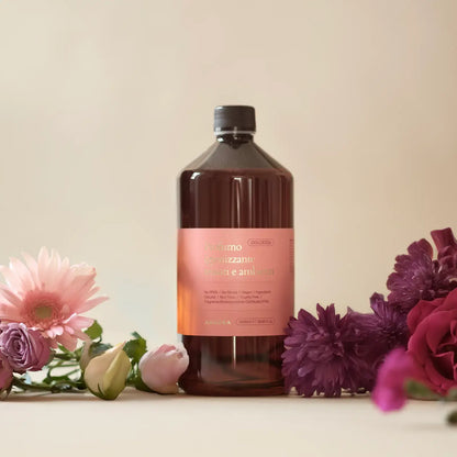 Profumo "Dolcezza" igienizzante tessuti e ambienti - Ricarica da 1L