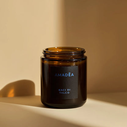 Candela "Baci di Talco" - profumata e mangiaodori